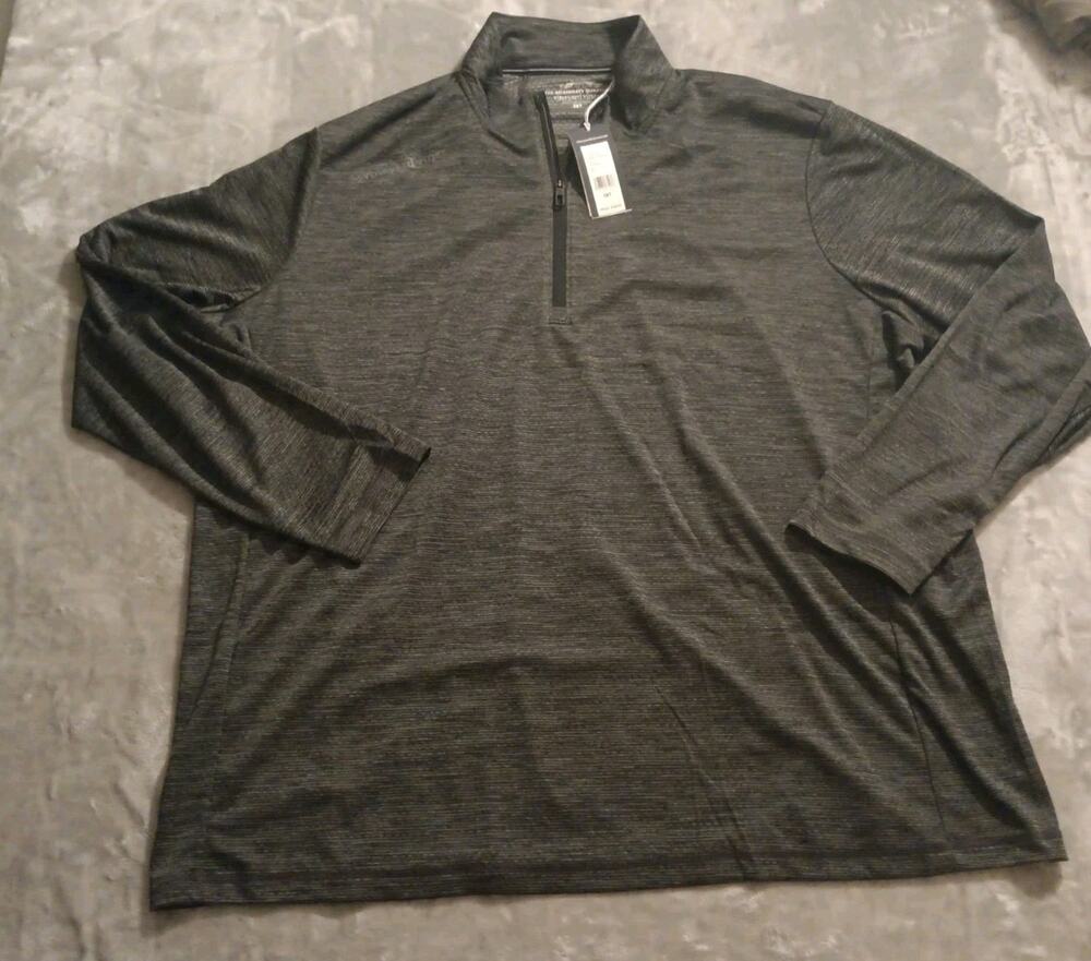 NWT Vineyard Vines On The Go Sankaty Quarter Zip Long Sleeve Mens 3XT Jet Black
